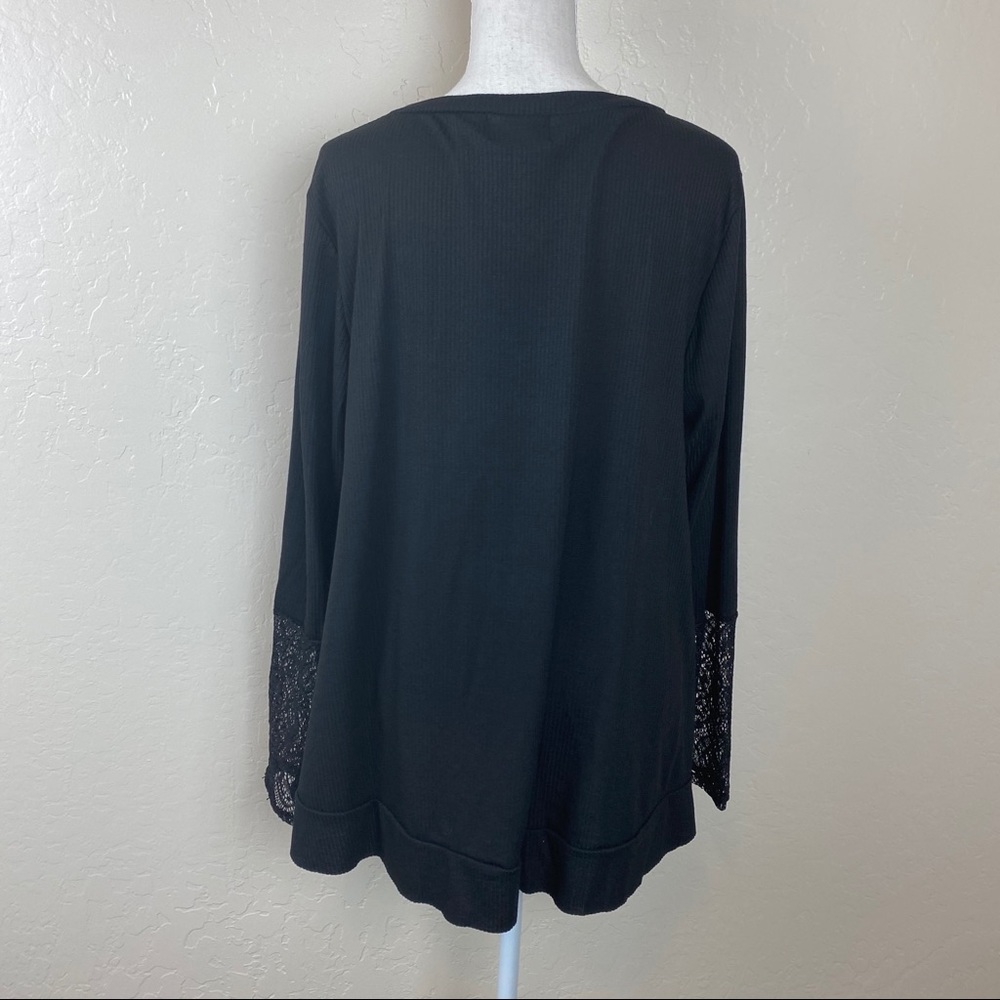 Amelia James NWT Black Tee XXL - Picture 6 of 7